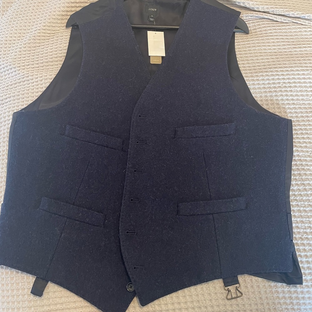 J.Crew Navy Wool Vest